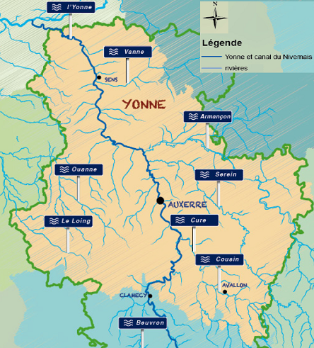 Yonne Rivi re Voyage Carte Plan